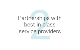 Partnership with best  Service Provider